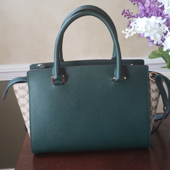 Michael Kors Limited Edition Green Satchel NWT - Picture 5 of 16